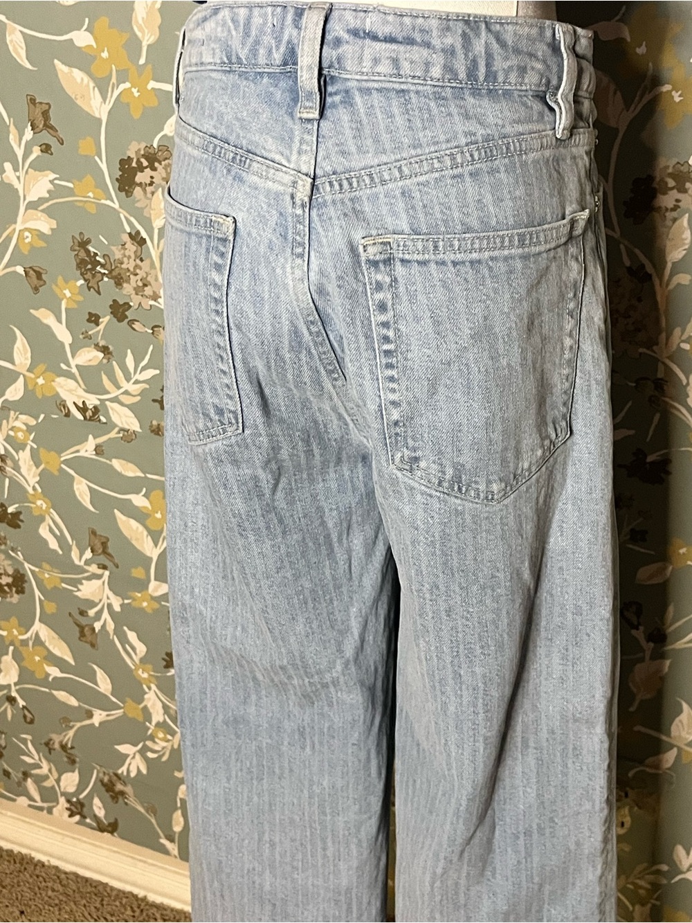 FRAME Denim Wide Pin Stripe Wide Leg Size 27 - Picture 7 of 10